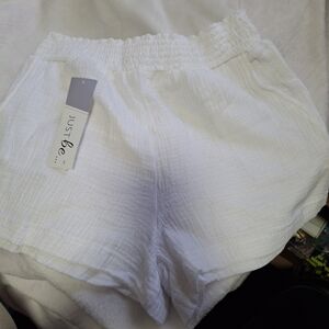 Just Be Women's White Shorts